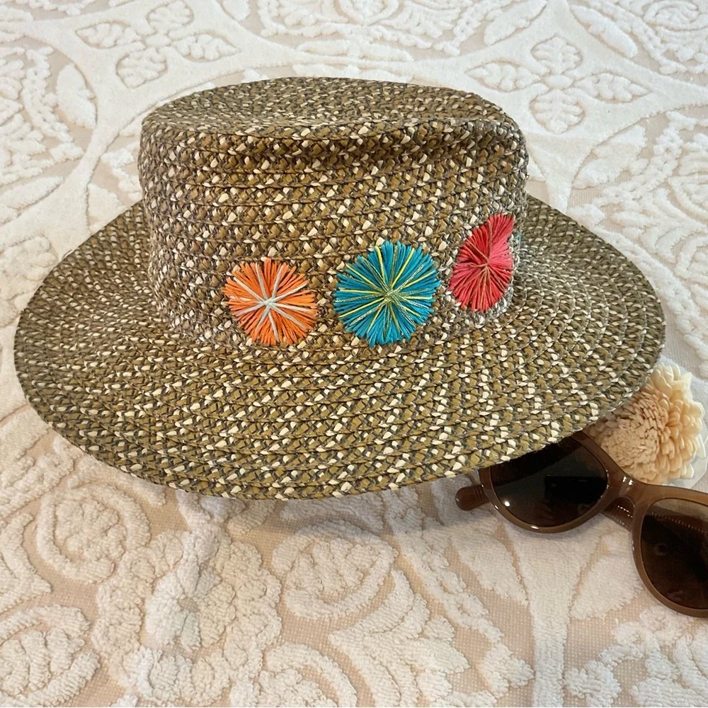 Eric Javits Colorful Packable/SPF 50 Hat, EUC - Picture 3 of 8